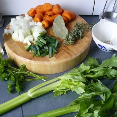 Vegetables for stock