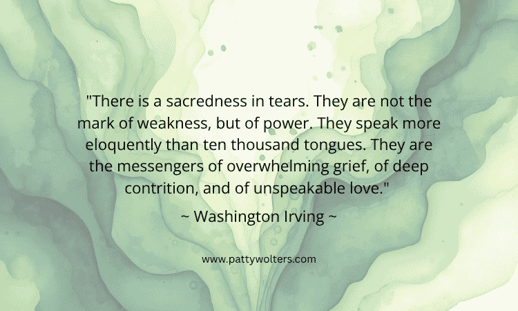 Image Inspiring Quote by W Irving, design by Patty Wolters